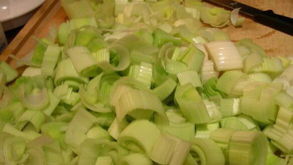 ШАГ 3. морские гребешки с фондю из лука-порея