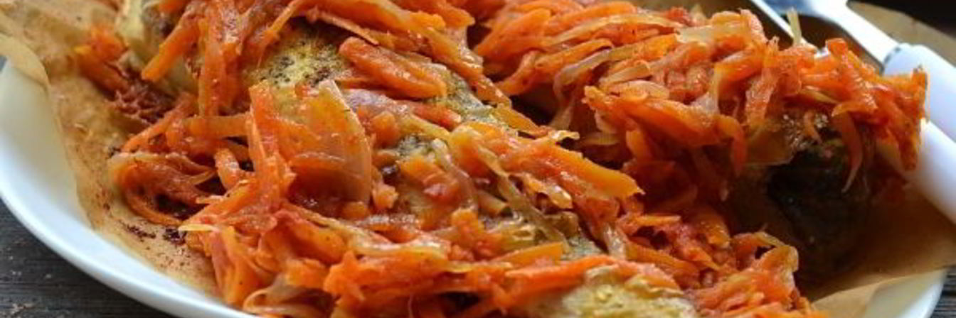 Навага запеченная в духовке