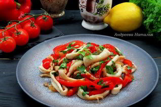 Пряные кальмары