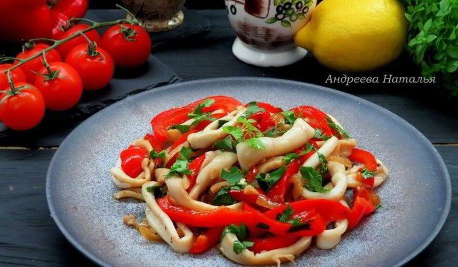 Рецепт пряные кальмары