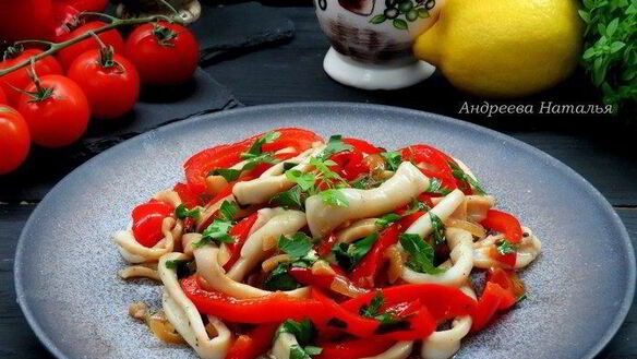 ШАГ 10. пряные кальмары