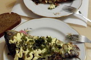 Рыба под майонезом