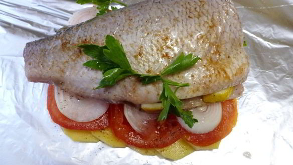 ШАГ 5. рыба с овощами в духовке