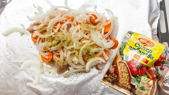 ШАГ 8. рыба с овощами в фольге