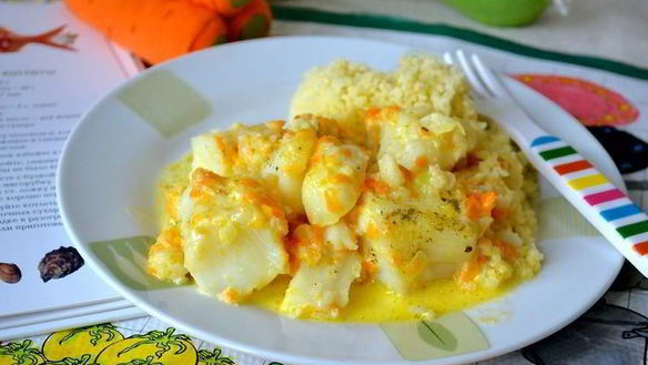 ШАГ 7. рыба, тушенная с овощами