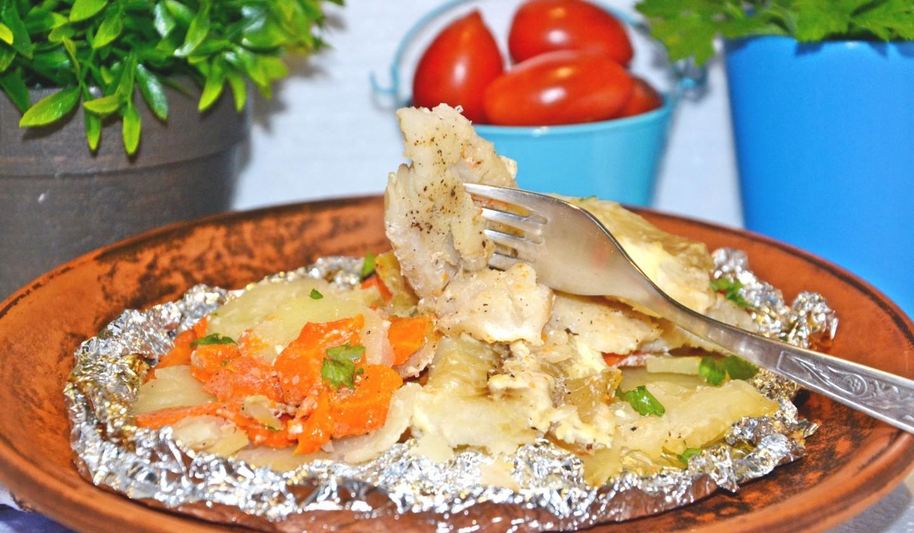 Рецепт рыба в фольге с картошкой