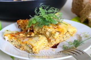 Рыба в омлете в духовке