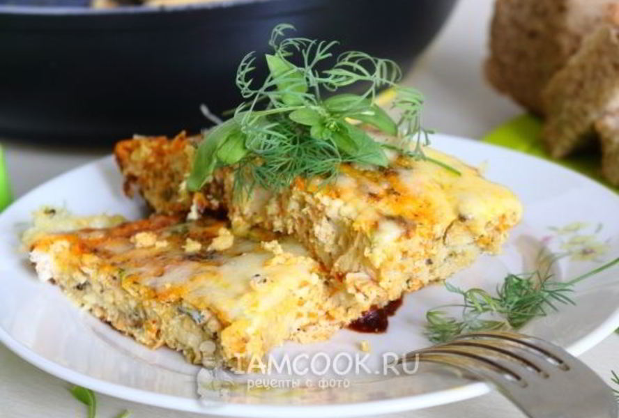 Рыба в омлете в духовке