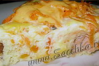 Рыба в омлете