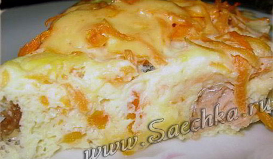 Рецепт рыба в омлете