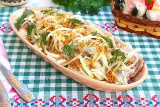 Сельдь в горчичной заливке