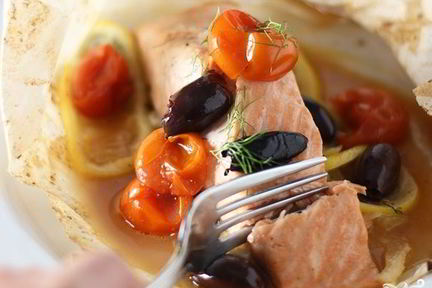 Семга с фенхелем и лимоном