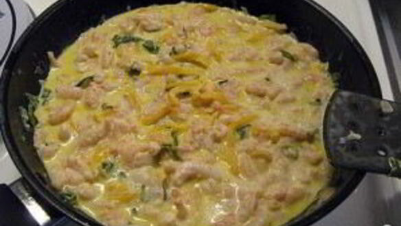 ШАГ 3. семга с креветками