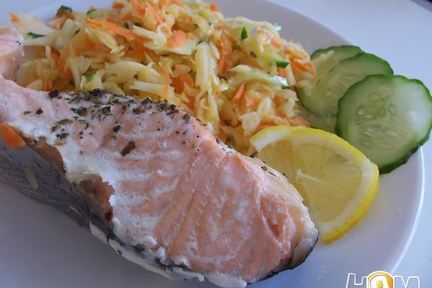 Семга запеченная в фольге