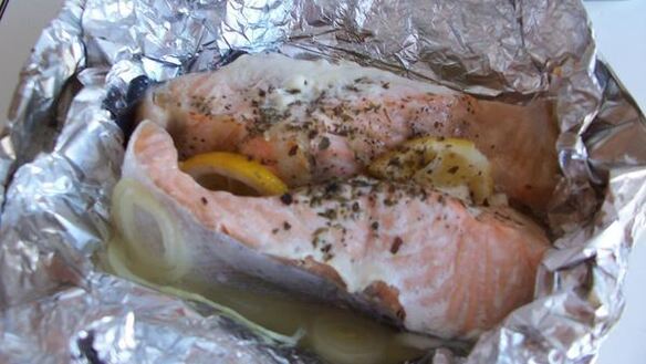ШАГ 2. семга запеченная в фольге