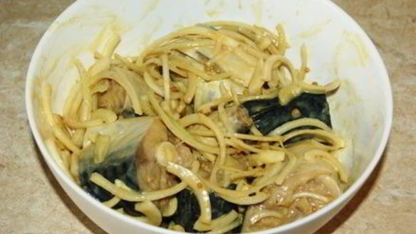 ШАГ 6. скумбрия в горчичном соусе