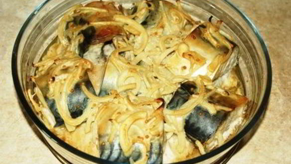 ШАГ 8. скумбрия в горчичном соусе