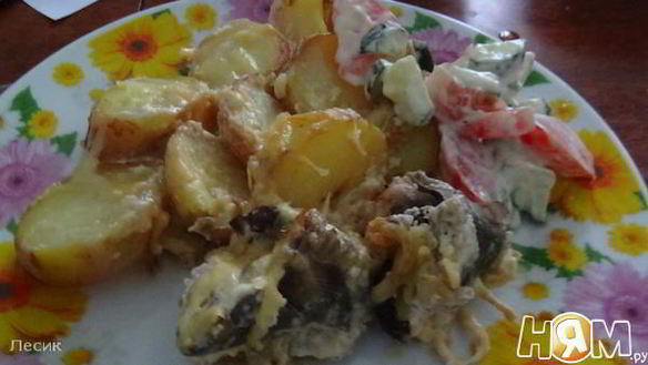 ШАГ 11. скумбрия, запеченная с черносливом