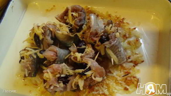 ШАГ 7. скумбрия, запеченная с черносливом