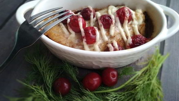 ШАГ 7. скумбрия, запеченная с вишней