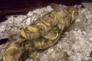 Стерлядь в фольге в духовке