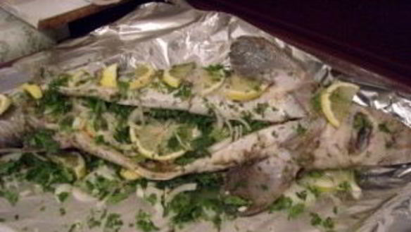 ШАГ 5. стерлядь в фольге в духовке