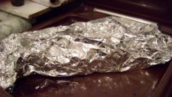 ШАГ 6. стерлядь в фольге в духовке