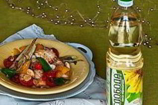 Треска с овощами