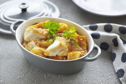 Треска запеченная с картофелем