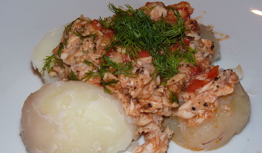 Рецепт тунец с помидорами