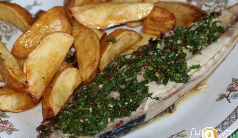 Рецепт запеченая скумбрия в соусе чимичурри