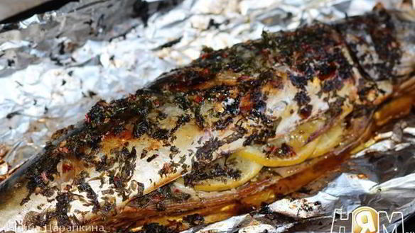 ШАГ 11. запеченая скумбрия в соусе чимичурри
