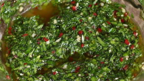 ШАГ 5. запеченая скумбрия в соусе чимичурри