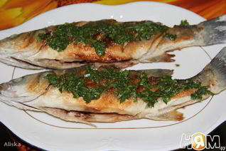 Жареный сибас