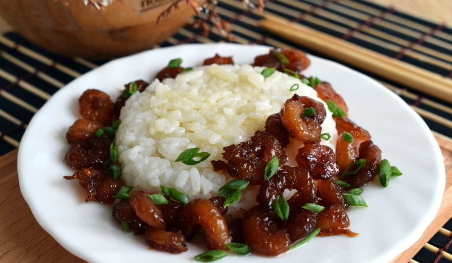 Рецепт жареные креветки с медом и чесноком