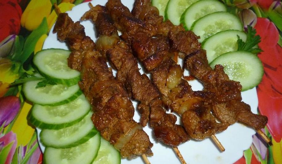 Рецепт быстрый шашлычок на сковороде
