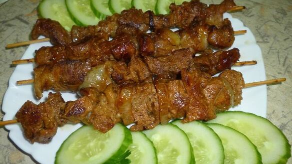 ШАГ 4. быстрый шашлычок на сковороде