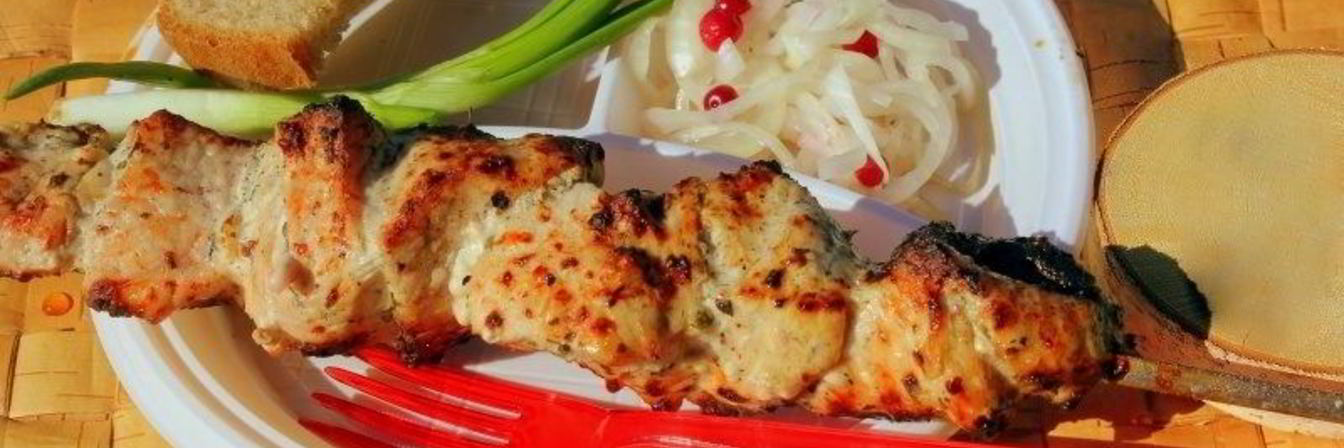Диетический шашлык из индейки