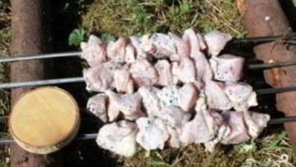 ШАГ 3. диетический шашлык из индейки