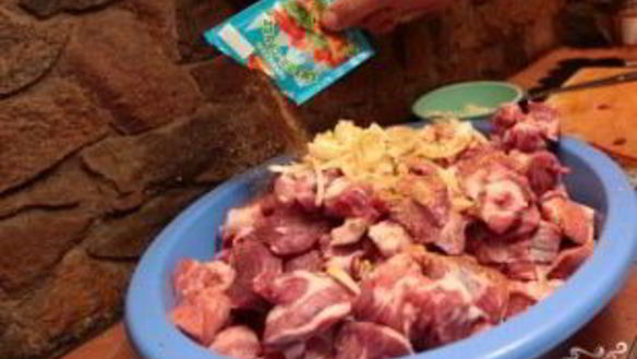 ШАГ 2. грузинский шашлык из свинины