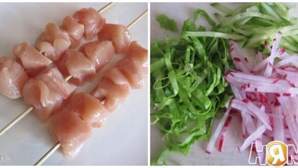 ШАГ 2. куриный шашлычок якитори