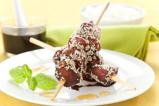 Куриные шашлыки в кунжуте