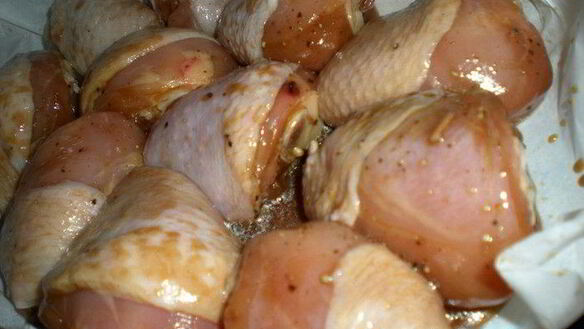 ШАГ 3. лаковые куриные шашлычки под вустерским соусом