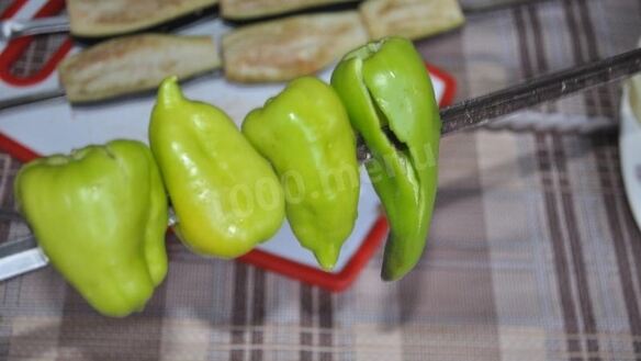 ШАГ 3. овощной шашлык баклажаны с перцем быстро и просто