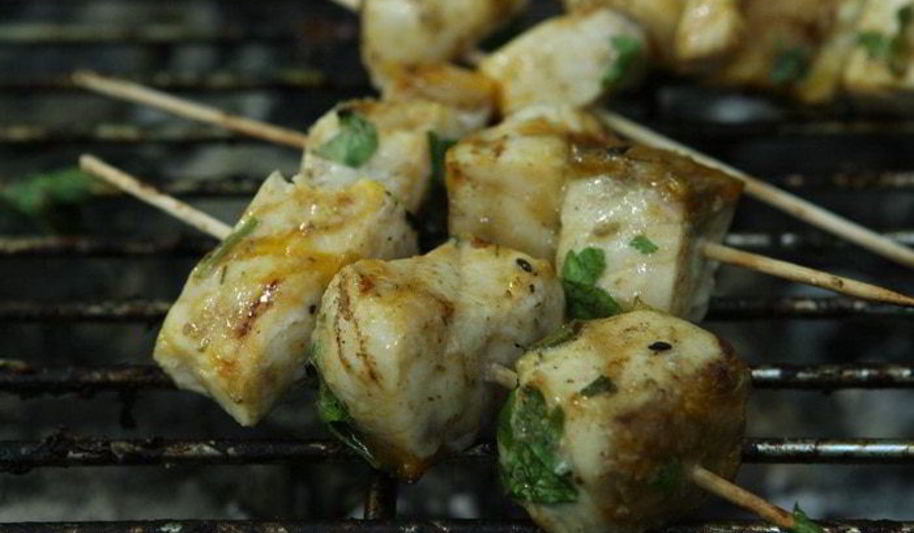 Рецепт шашлычки из белой рыбы