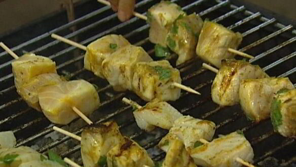 ШАГ 7. шашлычки из белой рыбы