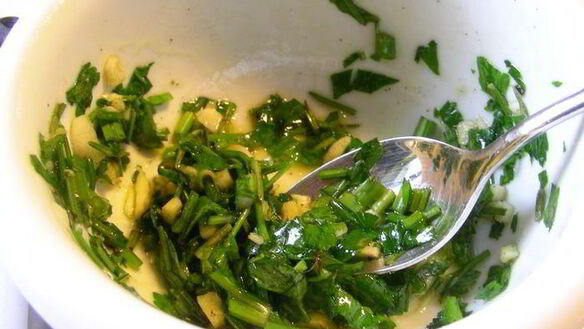 ШАГ 5. шашлычки из креветок с овощами и грибами