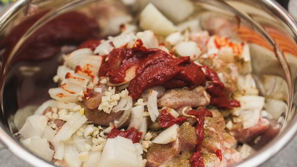 ШАГ 6. шашлычки из курицы с баклажанами