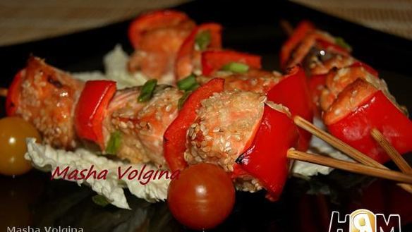 ШАГ 6. шашлычки из семги