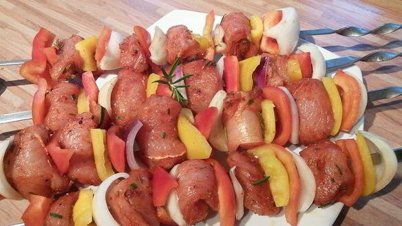 ШАГ 4. шашлычок из индюшки с розмарином